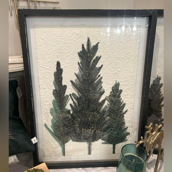 Other - New Watercolor Christmas trees wall art picture